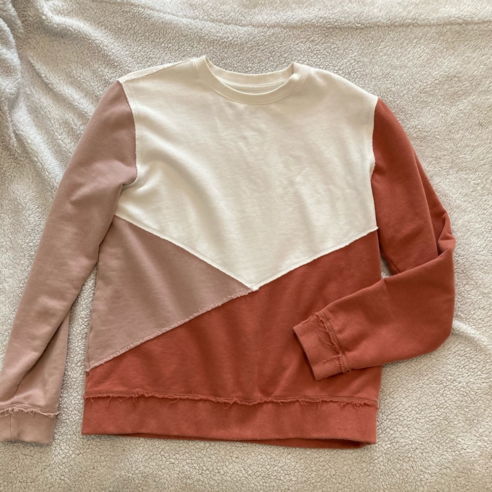 Bohme Geometric Color Block Sweater